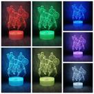 Lâmpada noturna Tvoip 3D LED 7 Color Changing Spiderman Iron Man