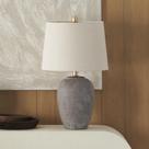 Lâmpada Nourison Home 60 cm Cinza Castanho Cerâmica Rústica