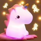 Lâmpada One Fire Unicorn Night Light recarregável de 16 cores