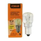 Lâmpada para Geladeira e Micro-ondas Foxlux 15W E14 2.700K 220V - Embalagem com 10 Unidades