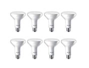 Lâmpada Philips LED 474098 regulável BR30, pacote com 8 unidades, branca macia