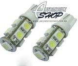 Lampada Pingo T10 de 9 Leds TORRE Super Branco Unidade