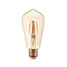 Lâmpada Retrô ST58 E27 Filamento Led 4W 2200K Âmbar Bivolt