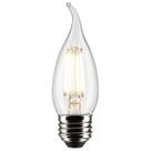 Lâmpada Satco 3012447 CA10 E26 Soft White 40W, pacote com 2