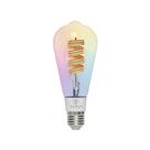 Lâmpada Smart Filamento Wi-Fi LED Taschibra 6W ST64 RGB