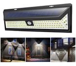 Lâmpada Solar 118 Led Pir Sensor De Movimento Luz Jardim Sem