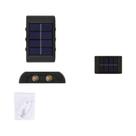 Lâmpada Solar De Parede Para Exterior À Prova d'Água Com 4-16 LEDs, Iluminação Luminosa Para