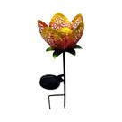 Lâmpada Solar Em Forma De Lótus Para Decoração De Jardim, Luz De Rua Para Pátio