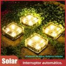 Lâmpada Solar LED Em Forma De Tijolo À Prova d'Água Para Decoração De Rua, Jardim, Caminho E Escadas