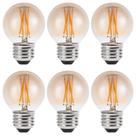 Lâmpada Sunaiony Amber 4W LED 40W equivalente E26, pacote com 6