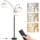 Lâmpada SUNMORY 198cm Luminária de chão regulável remota de 3 luzes