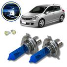 Lampada Super Branca Farol Baixo e Alto Nissan Tiida 2008 Até 2013 Efeito Xenon H4 8500K