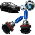 Lampada Super Branca Farol de Milha H11 8500k Jeep Compass