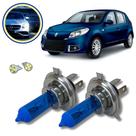 Lâmpada Super Branca Farol Renault Sandero 08 Até 11 8500K Efeito Xênon H4