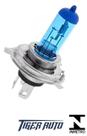 Lampada super branca h4 12v 60/55w tiger 8500k unidade