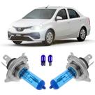 Lâmpada Super Branca Toyota Etios Todos Farol Baixo Alto H4