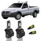 Lampada Super LED H4 6000K Strada 10 A 13 Foco Simples +T10