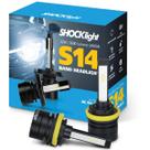 Lâmpada Super Led Mini Shocklight S14 Nano H8 H9 H11 6000k Lâmpada Super Led Mini Shocklight S14 Nano H8 H9 H11 6000k