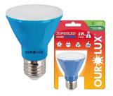 Lâmpada Super Led Par20 6W Bivolt E27 Azul