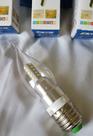 Lampada Tipo Vela Led E27 4w Cristal Bico Branco Quente ou Branco Frio