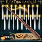 Lâmpada TLPUHU 18PCS Velas flutuantes sem chama com controle remoto