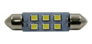 Lâmpada Torpedo Led 39mm Branca Teto/placa/porta Malas