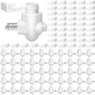 Lâmpada Tuanse Plug-in Night Light Base 50 conjuntos branca 110V Lâmpada Tuanse Plug-in Night Light Base 50 conjuntos branca 110V
