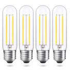 Lâmpada tubular LED AIELIT E26 2W 5000K 200lm, pacote com 4