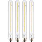 Lâmpada tubular LED Leools T300 6W 4000K E26 regulável, pacote com 4 Lâmpada tubular LED Leools T300 6W 4000K E26 regulável, pacote com 4