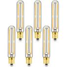 Lâmpada tubular LED LVYE E17 T20 6W 600lm 2700K regulável, pacote com 6
