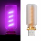 Lâmpada USB para carro retrô Mini LED Touch ajustável em roxo fosco Lâmpada USB para carro retrô Mini LED Touch ajustável em roxo fosco