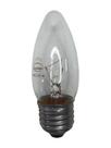Lâmpada Vela 40w E27 220v Clara Lustres Abajur Branco Quente