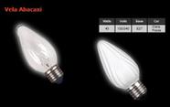 Lâmpada vela abacaxi fosca e27 40w 127v - Sangiano