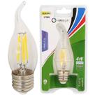 Lâmpada Vela Bico Torto Filamento Led 4w Bivolt E27 Quente