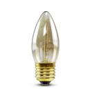 Lâmpada Vela Filamento Carbono Retro Dimerizavel 40W C35 E27 2400K 220V Galaxy