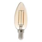 Lâmpada Vela Filamento LED E-14 C35 Âmbar 2200K 127V Galaxy