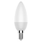 Lampada vela led 3w biv 2700k e14 leitosa demape