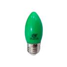 Lâmpada vela led e27 1w verde ctb 110v Lâmpada vela led e27 1w verde ctb 110v