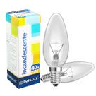 Lâmpada Vela Lisa Incandescente 40W 220v E14 Clara Empalux