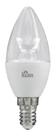 Lâmpada Vela Lisa Led 4W E14 Clara Branco Frio Soquete E27