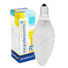 Lâmpada Vela Torcida incandesncete 25W 127V E14 Fosca