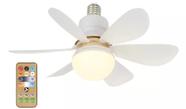 Lâmpada Ventilador Com Led 3MudaTres tipo de Côr De Teto 60w Com Controle Remoto