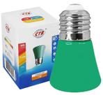 Lâmpada Verde Led Mini Bulbo T44 1W 127V E27 Ip44