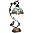 Lâmpada WERFACTORY Tiffany Dragonfly Blue Stained Glass 21"