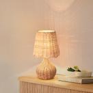 Lâmpada Ziqqeelam Rattan Small Cabeceira de Cabeceira Boho