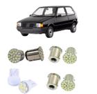 Lâmpadas 22 Led Traseira Pisca Seta Ré Freio Fiat Uno