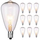 Lâmpadas Abeja Edison ST38 7W E12 Candelabra, pacote com 10