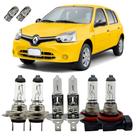 Lâmpadas Alto Baixo Milha 3200K Renault Clio 2004 A 2012