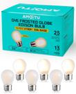 Lâmpadas AMDTU Frosted 2W E26 2700K reguláveis 25.000h