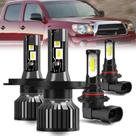 Lâmpadas automotivas AYGZRUB 9003 farol alto/baixo 9145 luz de neblina, 4 peças